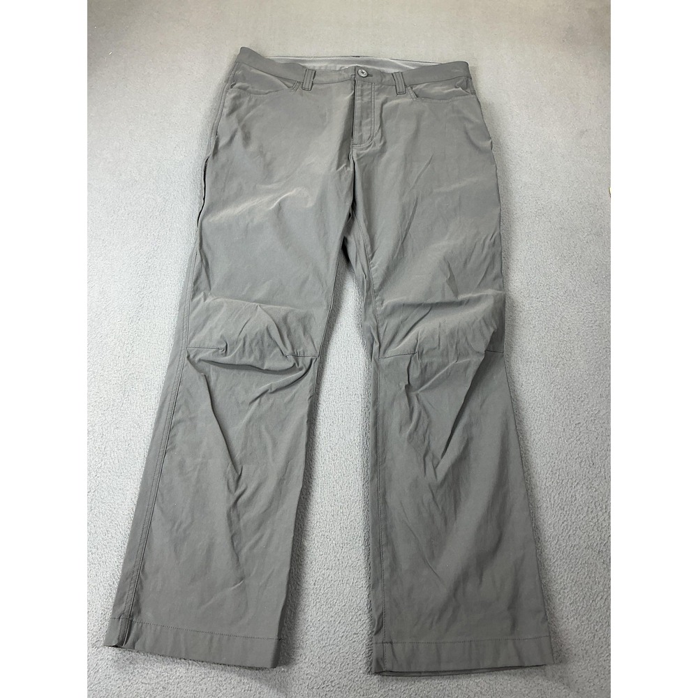 Eddie Bauer Pants Mens 34x30 Gray Regular Fit‎ Microfiber Stretch Chino